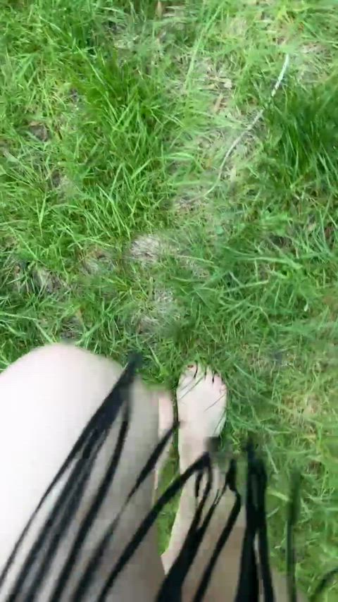 OC natural ginger walking through the wild, barefoot. Size 11, wide.