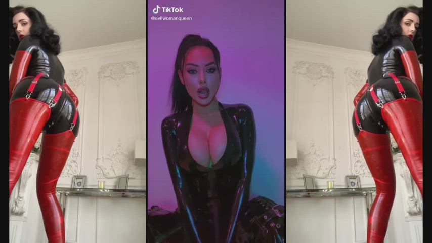 Ahegao Latex Micro Bikini Pawg Split Screen Porn Tease Titty Drop Twerking Yoga Pants