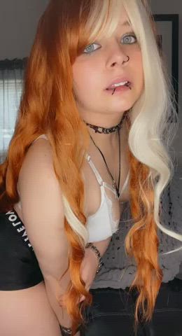 ass cute natural tits redhead teen clip