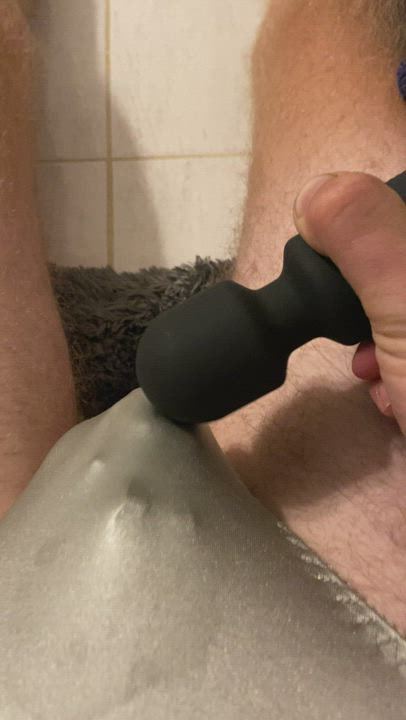 Chastity orgasm with a vibrator