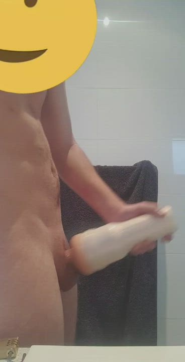 19 - Using my mates fleshlight for the first time a couple months ago. Hope you like