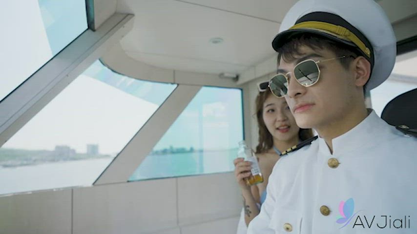 Jin and her friends take a boat ride and she fucks the captain