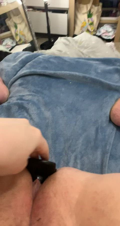 I love the feeling of my toy sinking into my ass