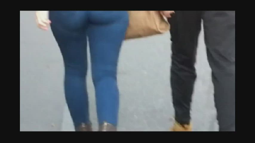 ass jeans non-nude tight tight ass clip