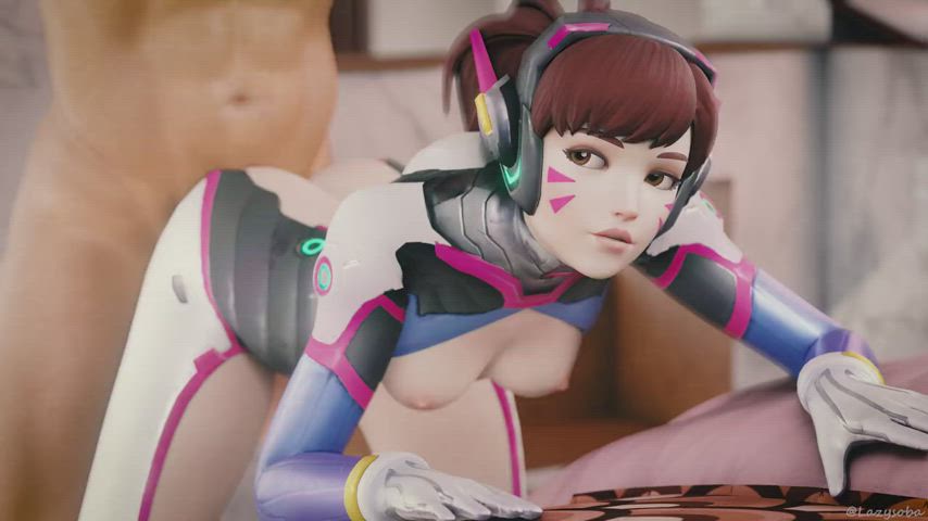 D.va gets fucked from behind (Soba) [Overwatch]