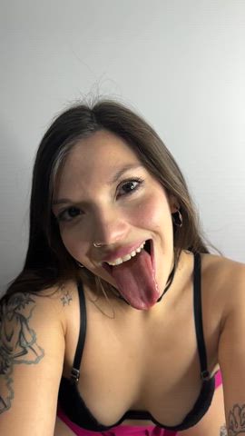 I always show my long tongue when I’m happy