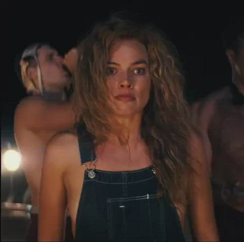 blonde celebrity margot robbie clip