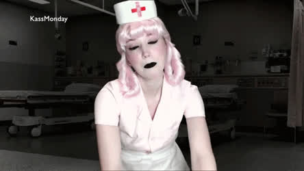 Cosplay Latex Gloves Mask Medical Medical Fetish clip