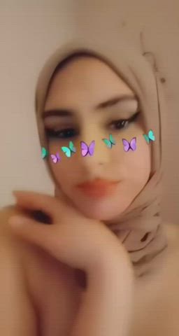hijab natural tits small tits teen turkish clip