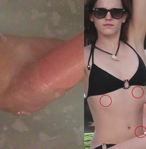 Bikini Celebrity Emma Watson Naked Nude Small Tits Surprise clip