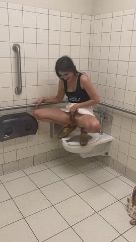 Public bathroom floor