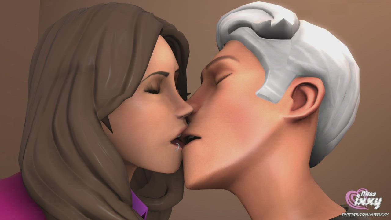 French Kissing Kissing SFM clip