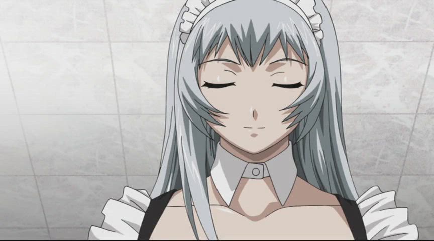 animation anime ecchi lingerie maid clip