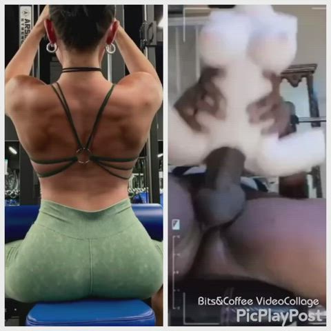Ass Babe Cum Covered Fucking Gym Jiggling clip