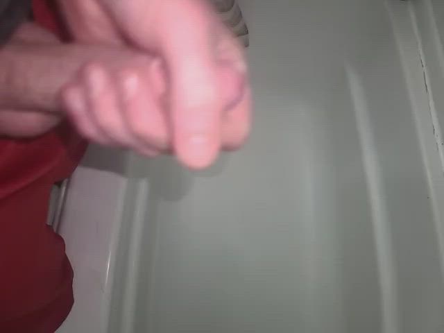 cumshot masturbating shower clip