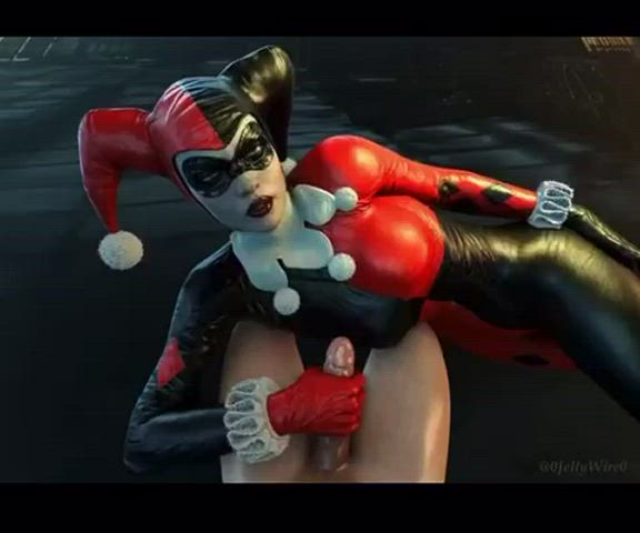 Handjob Harley Quinn Latex clip