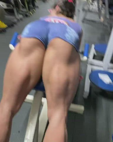 Brazilian Fitness Hispanic Latina Legs Muscular Girl Thick Workout clip