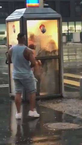 Caught fucking in a phoneboot