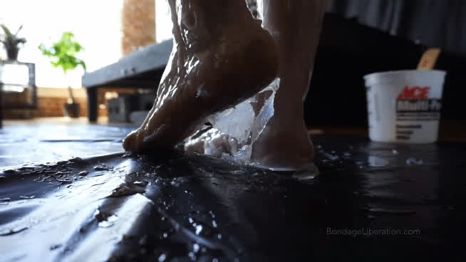 feet feet fetish messy silicone wet and messy clip