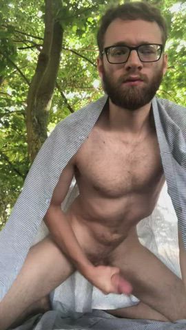 Cumming in the Forest 😜