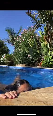 Girls Pool Slow Motion clip