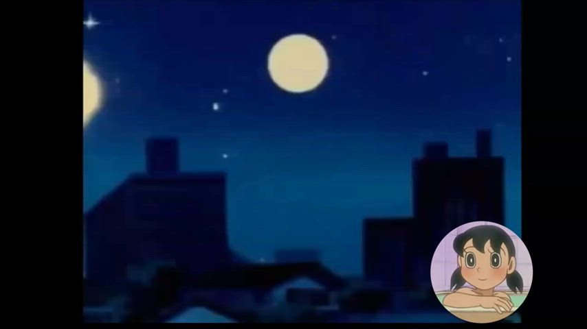 Nobita watches Shizuka bathing in his dreams!