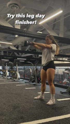 Workout Fitness Muscular Girl Legs clip