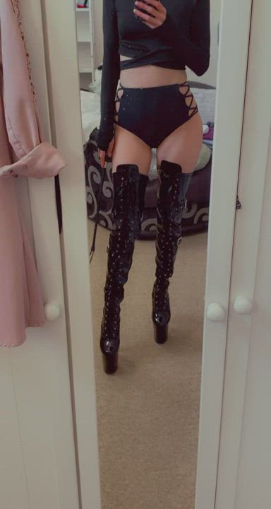These boots were made to be worshipped... now get on your knees and pray for mercy.