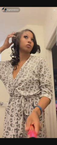 braless downblouse ebony nipple nipples nipslip small tits clip