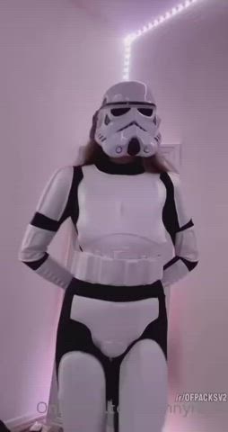 She would be an awesome stormtrooper
