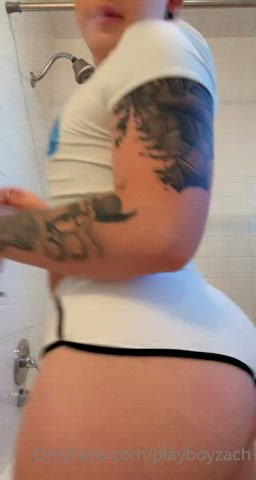 Big Ass Booty Bubble Butt Femboy Tattoo Thick Twerking clip