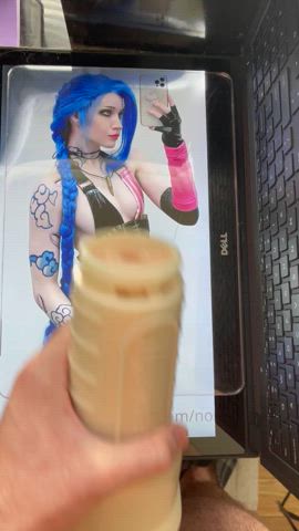 cosplay costume cum cumshot egirl league of legends porn onlyfans small tits stomach