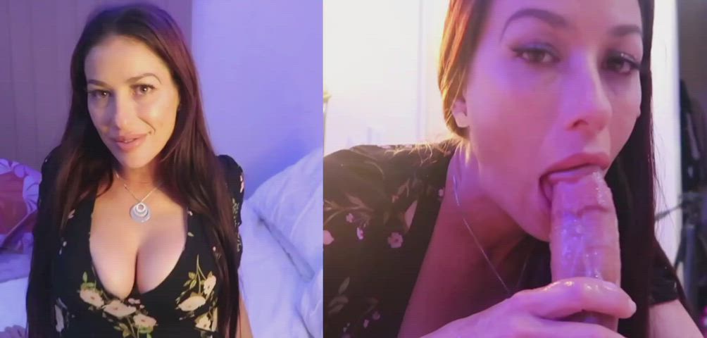OMG this was only 2 minutes difference! I love making a wet mess on cock 💦🍆💋