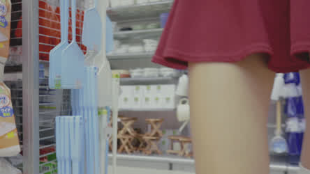 Pussy Flashing in a Japanese Store! π Those 2 have no idea what did they missed
