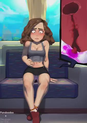 MAGIC 3D Animation Anime Brunette Creampie Cumshot Hentai Teen Tentacles Porn GIF