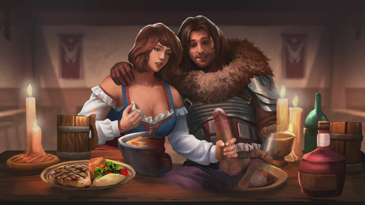Adara gets naughty in the tavern! (Free download link in comments)