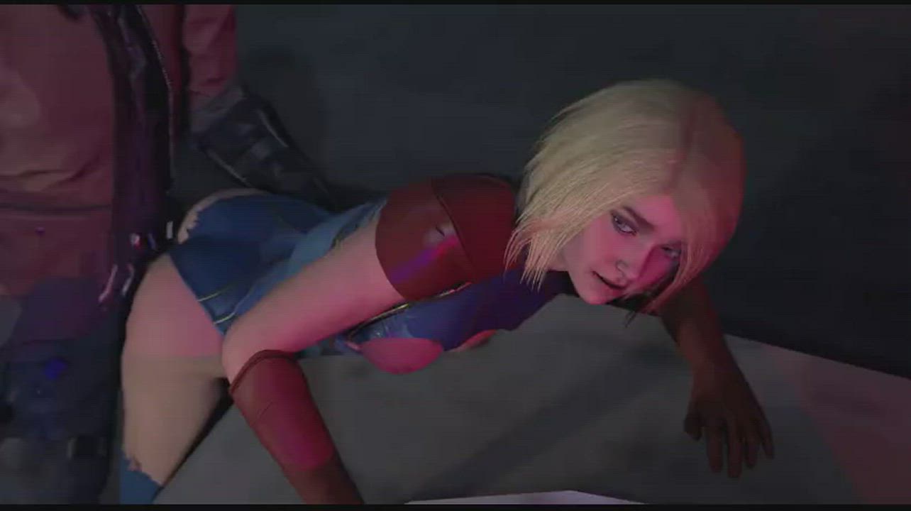 Animation Blonde Costume Doggystyle clip