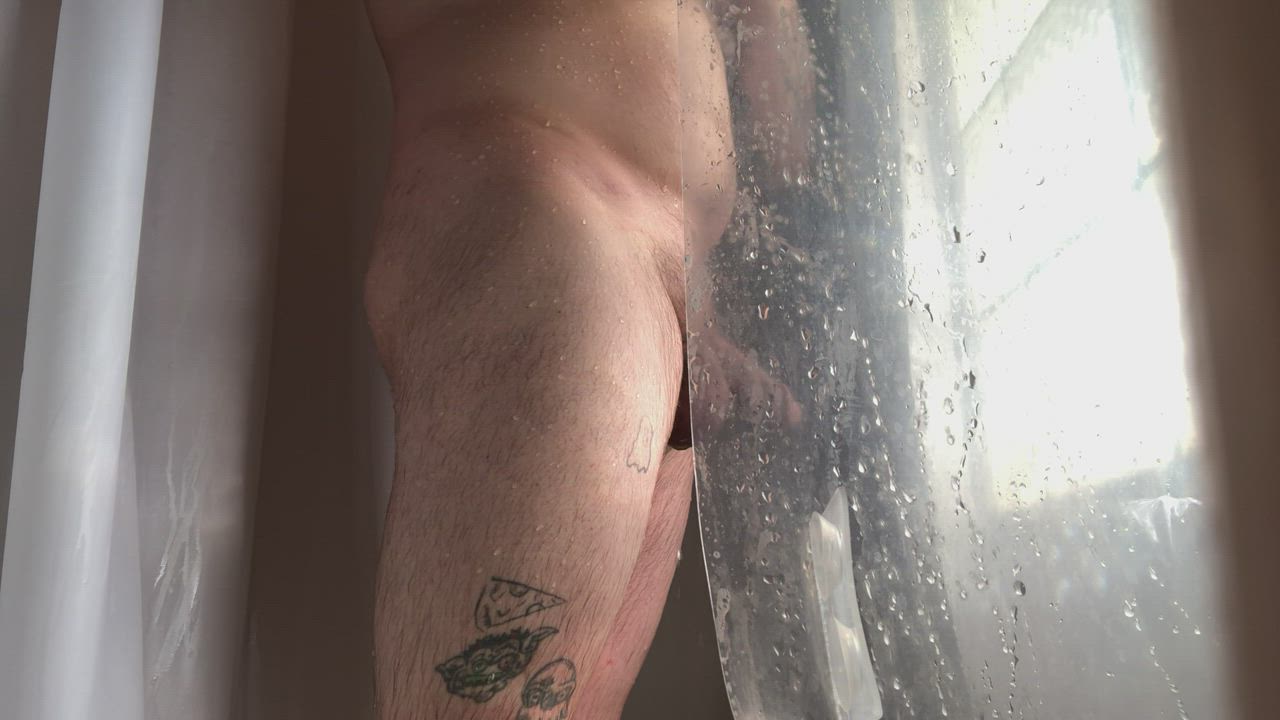 Fingering Gay Hairy Ass Jerk Off Shower Tattoo clip