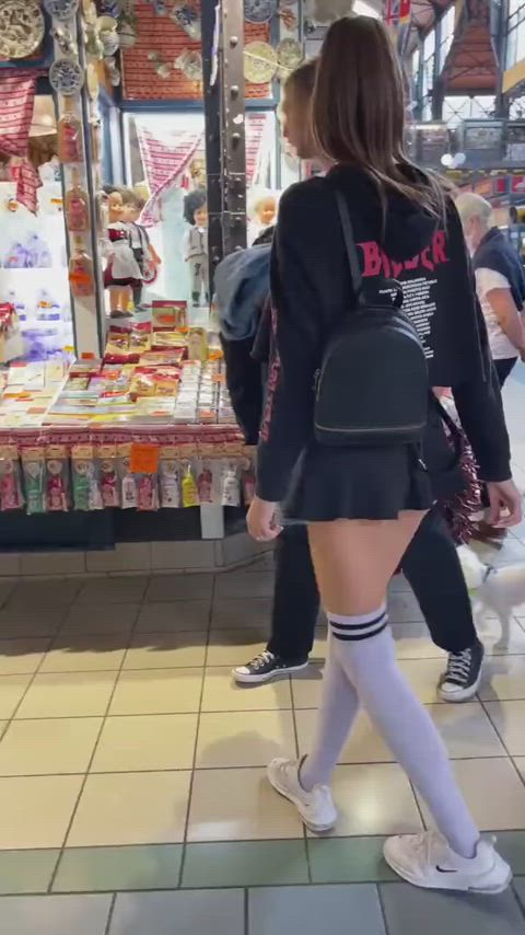 amateur ass clothed flashing public pussy ripped clothing clip