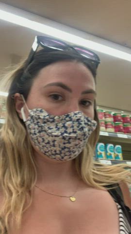 Flashing at the grocery store… I want to try even riskier, give me ideas