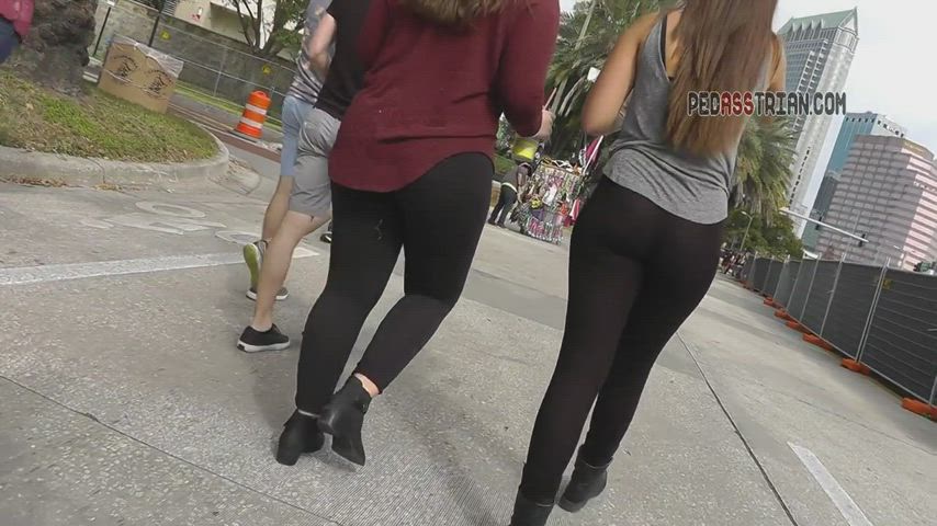 amateur ass candid college leggings public see through clothing voyeur yoga pants