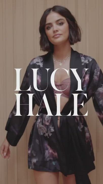 Babe Brunette Celebrity Lingerie Lucy Hale Model Petite Underwear clip