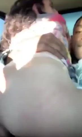 Car Sex Cowgirl Interracial clip