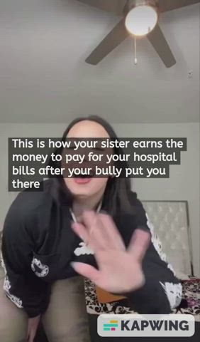 Ironic.. Her fat ass was the reason is the reason why your bully beat you up and