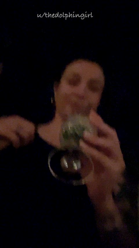 Got drunk and pulled my titties out at the bar [GIF]