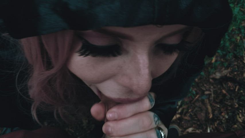 Blowjob Deepthroat Goth clip