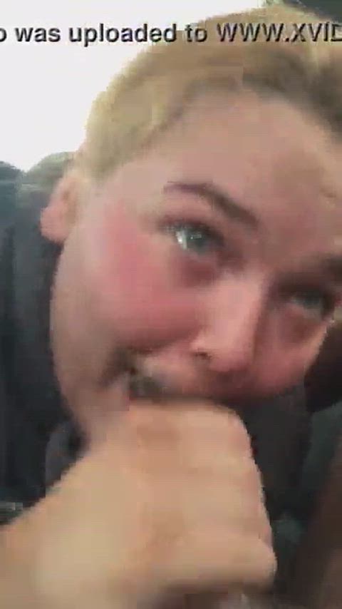 bbc blowjob car white girl clip