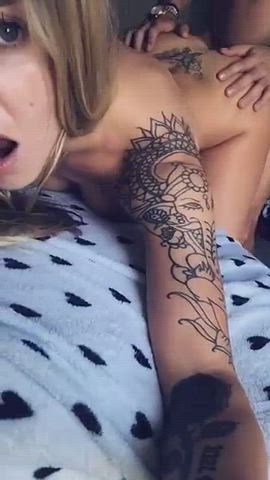 Blonde Deep Penetration POV Tattoo clip