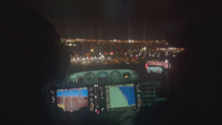 Night landings are always a blast