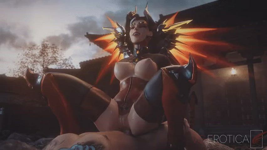 3d anal cowgirl hentai overwatch riding rule34 clip